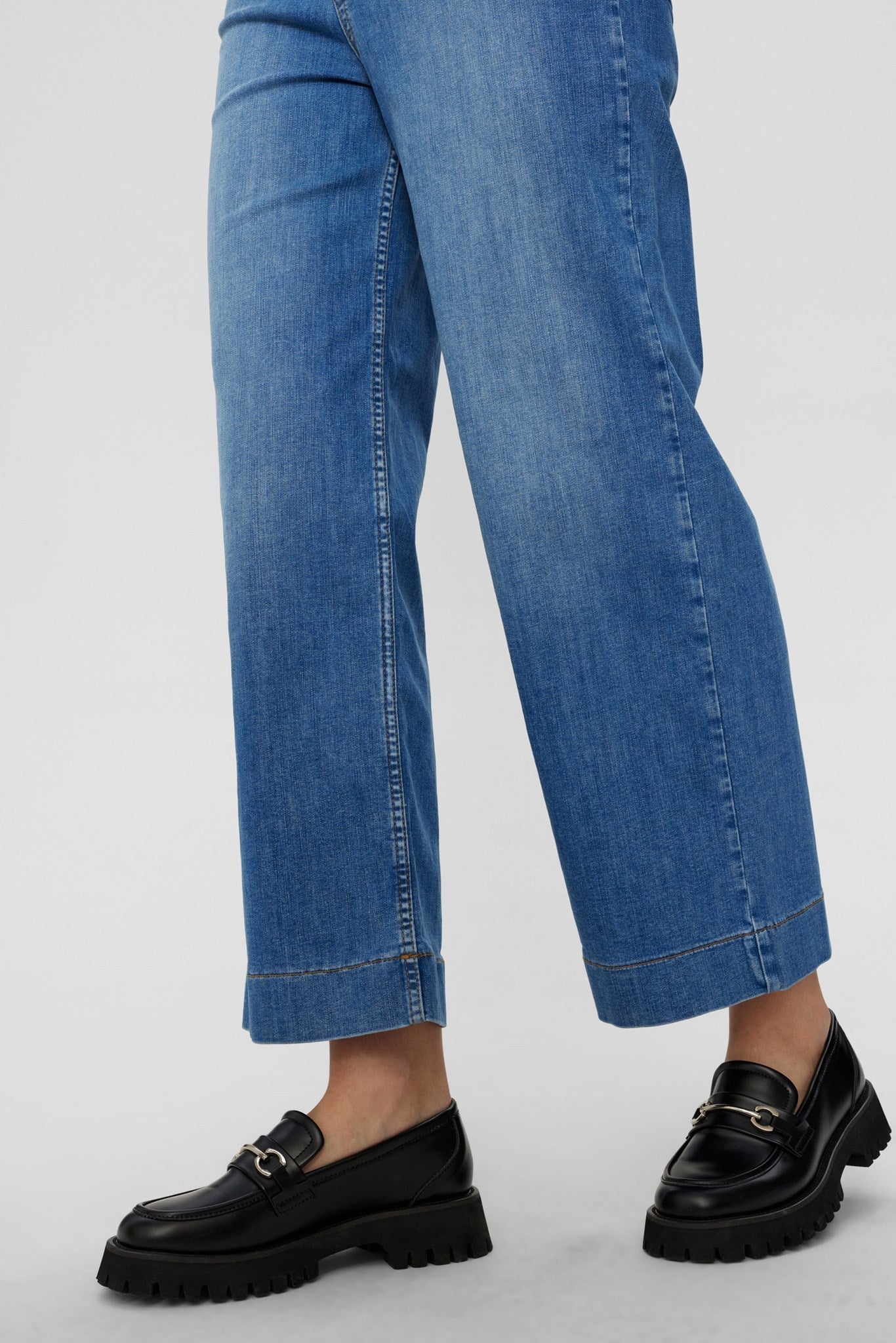 NUPARIS JEANS CROPPED LIGHT BLUE - Light Blue Denim