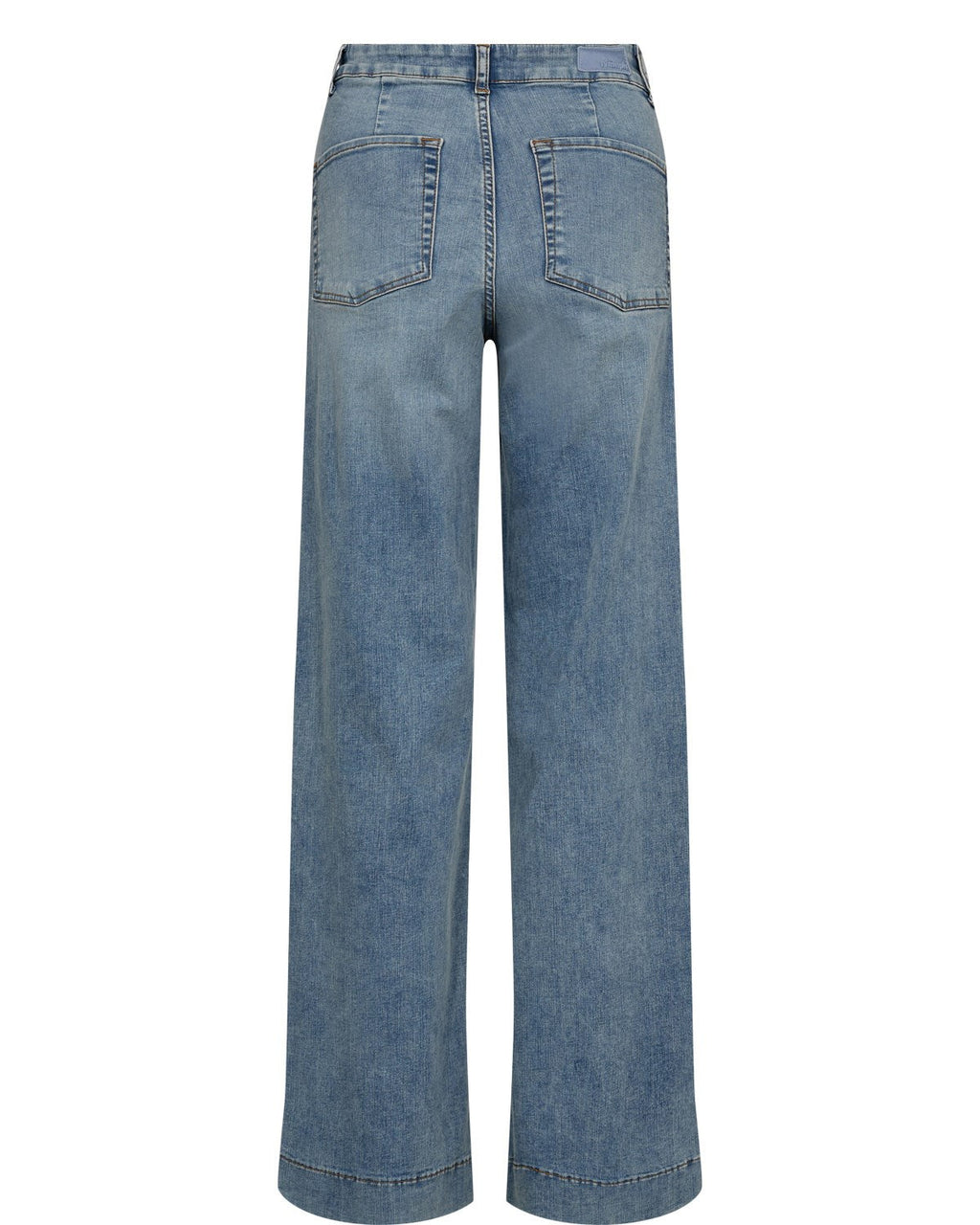 NUPARIS HR WIDE JEANS - P3019 - Light B. Stonewash Denim