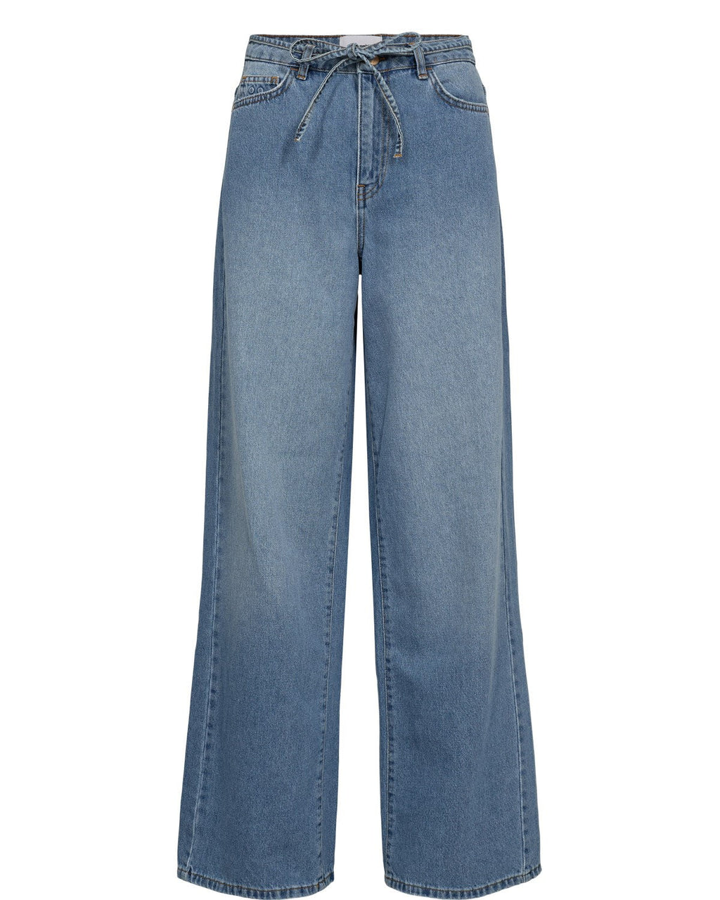 NUBROOKLYN HR WIDE JEANS - P3010 - Light Blue Denim