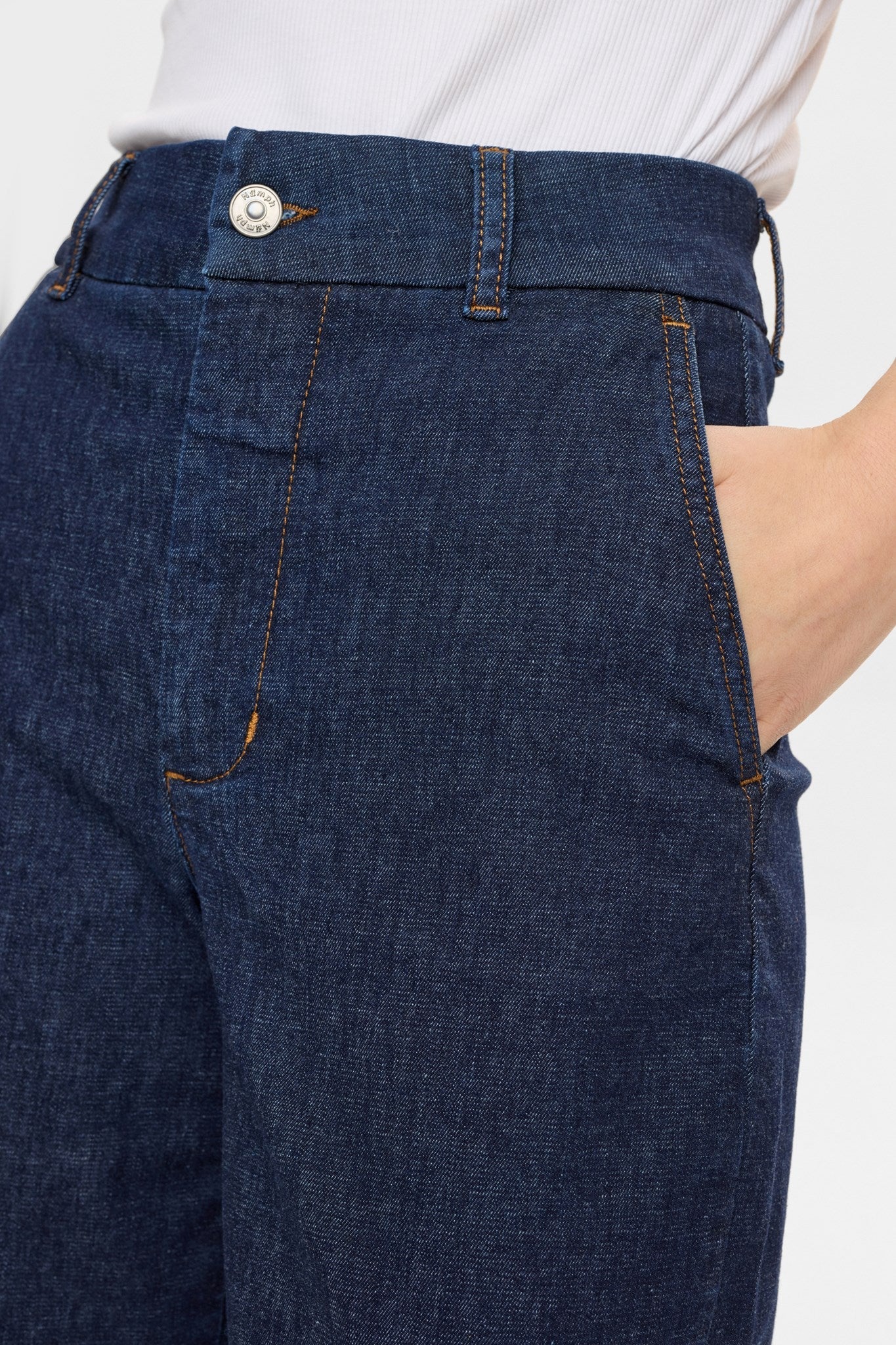 NUAMBER HR WIDE JEANS - R3012 - Dark Blue Denim